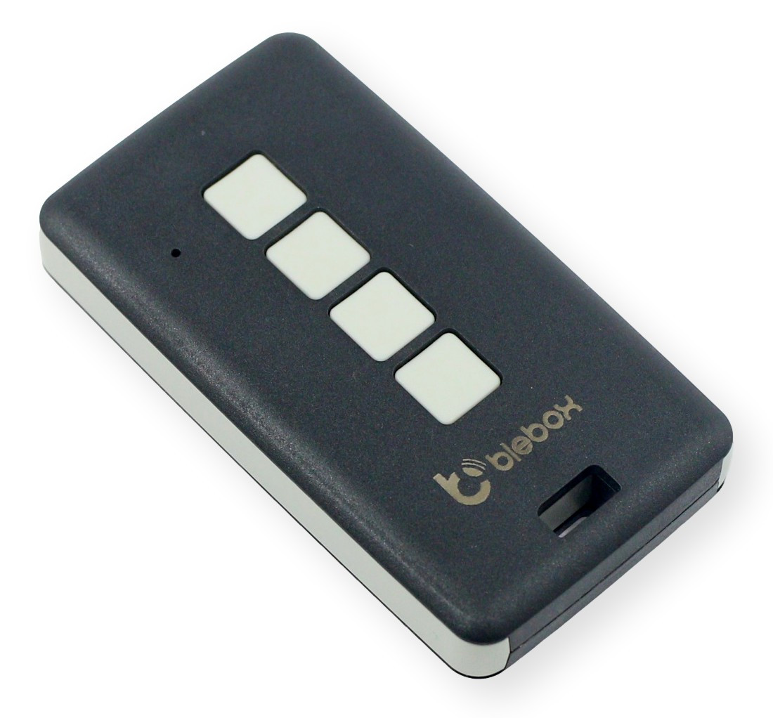 uRemote Basic Black BleBox BleBox uRemote Basic Black - czarny pilot zdalnego sterowania z czterema przyciskami