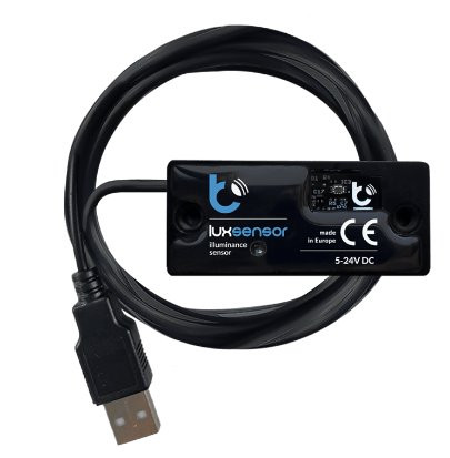 Blebox luxSensor - czarny czujnik światła (luxsensor) do pomiaru natężenia światła