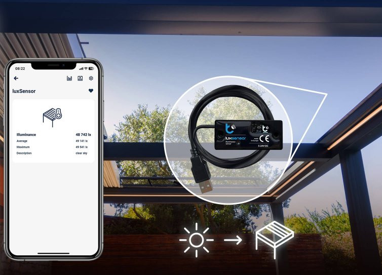 Czujnik światła Blebox luxSensor do pomiaru jasności