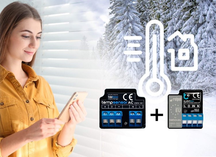 Czujnik BleBox tempSensor AC BleBox tempSensor AC - czujnik temperatury do sterowania ogrzewaniem