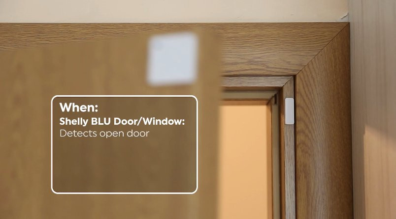 Shelly BLU Door White - czujnik drzwi Bluetooth z wykryciem otworzenia