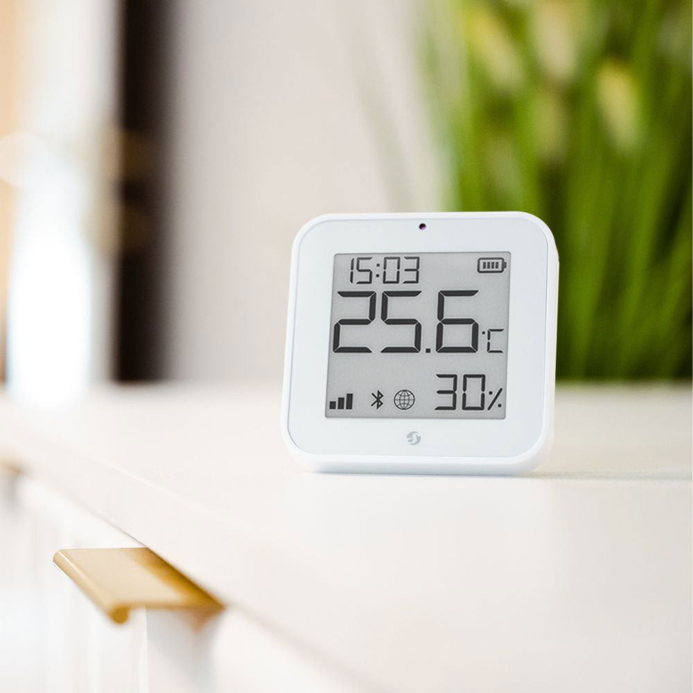 Czujnik temperatury i wilgotności Shelly BLU H&T Display ZB z wyświetlaczem