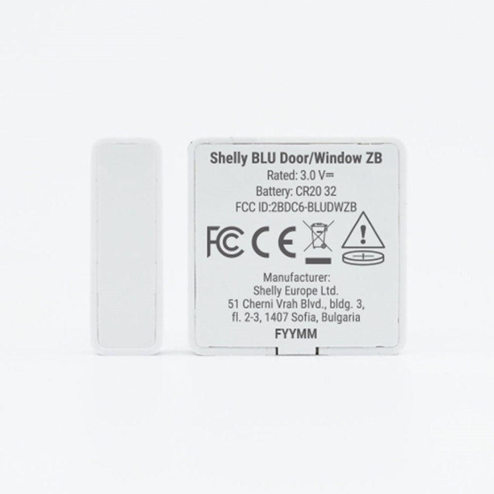 Shelly BLU Door/Window ZB Shelly BLU Door Window ZB - czujnik otwarcia drzwi i okien do monitorowania bezpieczeństwa domu