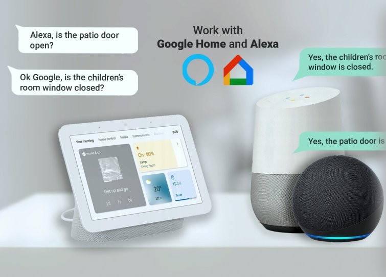 BleBox openSensor - czujnik WiFi BleBox openSensor - biały czujnik otwarcia okna drzwi bramy WiFi wraz z integracją z Google Home i Alexa