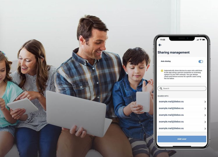 BleBox openSensor czujnik WiFi BleBox openSensor - biały czujnik otwarcia okna drzwi bramy WiFi wraz z aplikacją mobilną BleBox